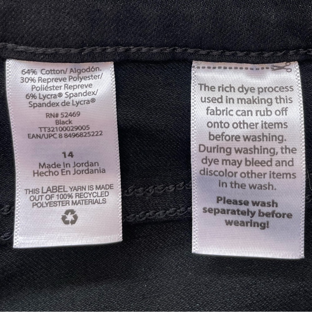 High Rise Curvy Jeans Women’s Size 14 Black Jeans - Picture 7 of 15
